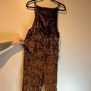 Free people velvet romper